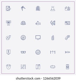 icon set about security with keywords construction helmet, hard disk and phone security lock