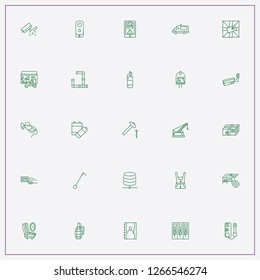 icon set about service with keywords call to rescue, grenade and boiler