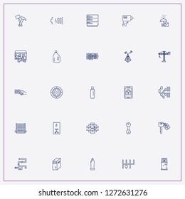 icon set about service with keywords cash dispenser, home delivery and wrench