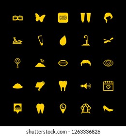   icon set about shoes, wedding day, drop and moisturizing cream vector set