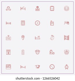 icon set about sleep with keywords decker bed, sleeping pills and sheep in dreams