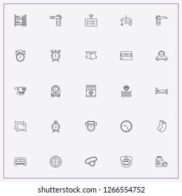 icon set about sleep with keywords do not disturb, sleeping pills and alarm clock