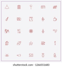 icon set about space with keywords loudspeaker, glass and internet phone call