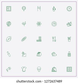 icon set about space with keywords tree leaf, window and bar shaker