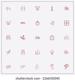 icon set about sport with keywords bicycle, fishing with arrow and biceps