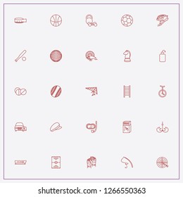 icon set about sport with keywords rugby ball, target and soccer field