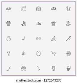 icon set about sport with keywords snowmobile, basketbal and jockey stick