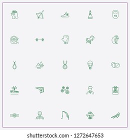 icon set about sport with keywords boxing belt, medal and race car