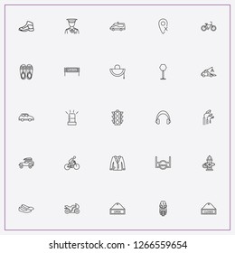 icon set about street with keywords wrong location, policeman and bicycle riding