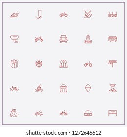 icon set about street with keywords wrecker, road signboard and street lantern