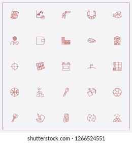 icon set about success with keywords arrow, horseshoe and money