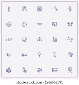 icon set about success with keywords trophy, partnership and building