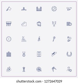 icon set about success with keywords key, soccer ball and keys