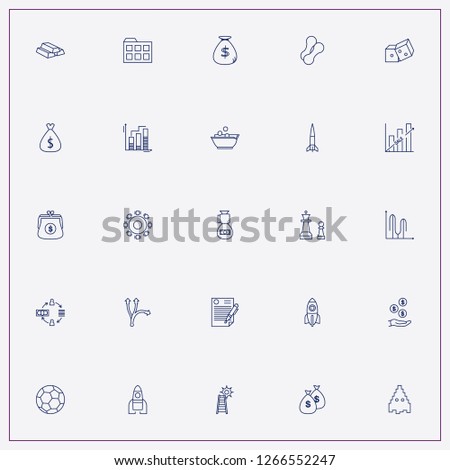 icon set about success with keywords soccer ball, round table and building