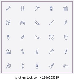 icon set about tools with keywords pliers, nippers of dentist and garage