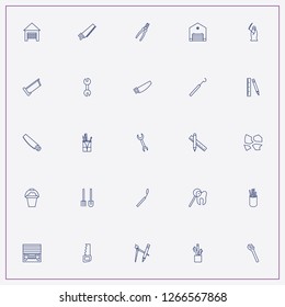 icon set about tools with keywords compass with pen, archeology and pliers
