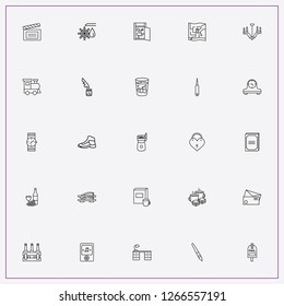 icon set about vintage with keywords heart lock, wine bottle and ink pot