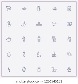 icon set about water with keywords snake swan, water drop and cleaning chemicals