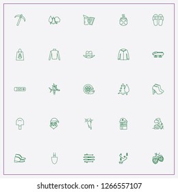 icon set about winter with keywords hot mug, tree branch and santa claus