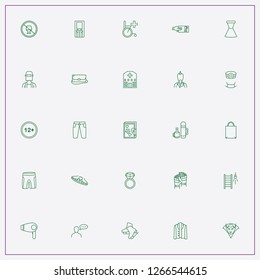 icon set about woman with keywords sport shorts, shorts and mediccine mask
