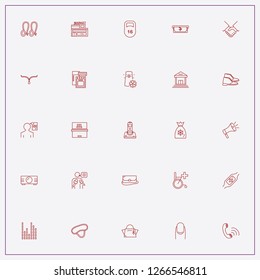 icon set about woman with keywords air freshener, smart watch and cash withdraw