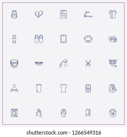 icon set about woman with keywords jalouise, bug and lady shirt