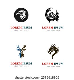 icon set animal logo symbol design