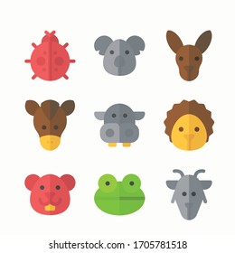 Conjunto de iconos Animales para diferentes temporadas.