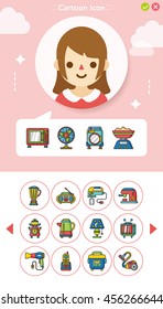 icon set appliances vector