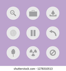 Icon set for application buttons. Vector format.