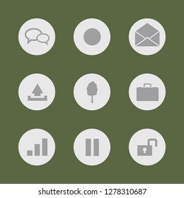 Icon set for application buttons. Vector format.