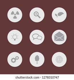 Icon set for application buttons. Vector format.