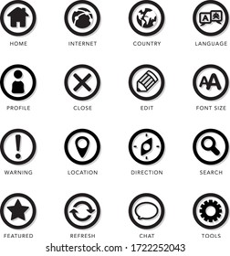 Icon Set For Application Navigation