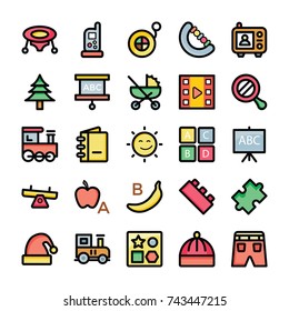
Icon Set of Baby Stuff 

