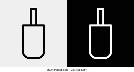 Icon set of bags used when shopping, suitcases used when traveling, and carry cases