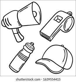 icon set of basketball, vector illustration. 