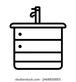 Icon Set for Bathroom Accessories - A graphic representation of
