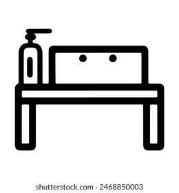 Icon Set for Bathroom Accessories - A graphic representation of