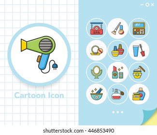 icon set beuty vector