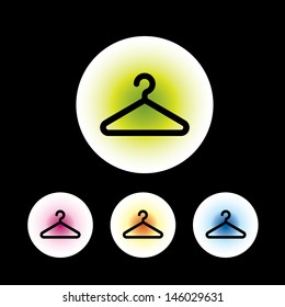 icon set in black background for use