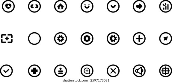 Icon set , black color icon 21 pic