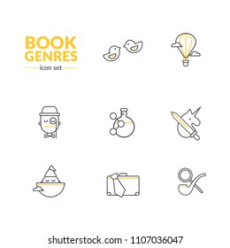 Icon set "Books genres"