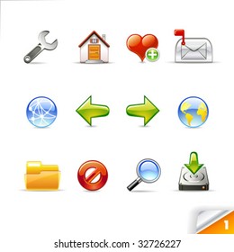 icon set - browser