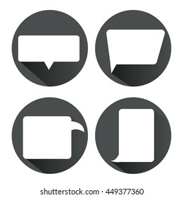 Icon set of bubbles. Communication. Vector graphic