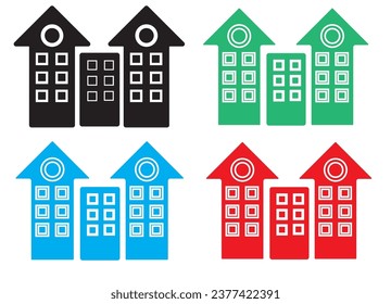 icon set, building icon set