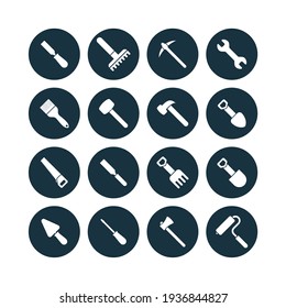 icon set for buildings and architects