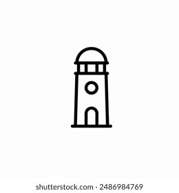 Icon Set Buildings for different seasons Line