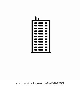 Icon Set Gebäude für verschiedene Jahreszeiten Linie