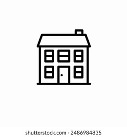 Conjunto de iconos Edificios para diferentes temporadas Línea
