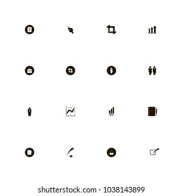 icon set Business with bag, pruning, writing and 50 percent